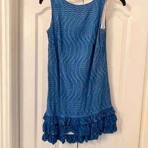 Blue eyelet Lilly Pulitzer dress